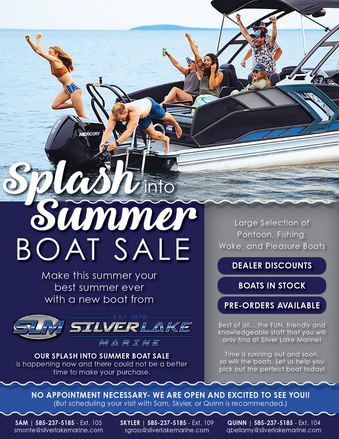 Splash Into Summer Promotional Flyer
